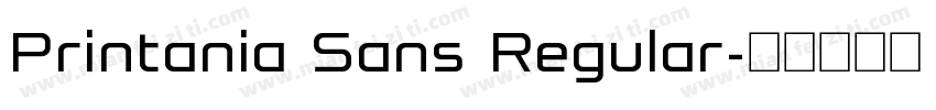 Printania Sans Regular字体转换